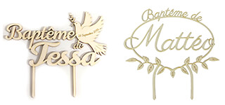 cake topper personnalisés