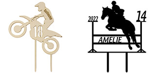 cake topper personnalisable