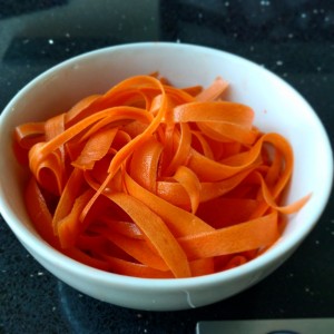 tagliatelles de carotte
